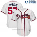 Maglia Baseball Uomo Atlanta Braves 53 Jim Johnson Bianco Cool Base