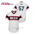 Maglia Baseball Uomo Chicago White Sox Jace Fry 150th Aniversario Patch Flex Base Bianco