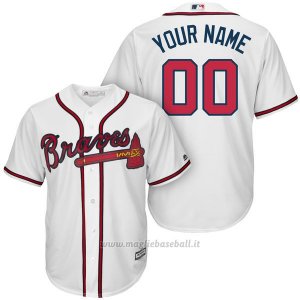 Maglia Atlanta Braves Personalizzate Bianco