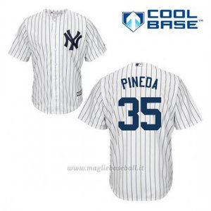 Maglia Baseball Uomo New York Yankees Michael Pineda 35 Bianco 1ªCool Base