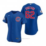 Maglia Baseball Uomo Chicago Cubs Jose Quintana Autentico 2020 Alternato Blu