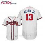 Maglia Baseball Uomo Atlanta Braves Ronald Acuna Jr. Flex Base Autentico Collezione 1ªBianco