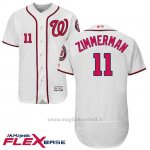Maglia Baseball Uomo Washington Nationals Ryan Zimmerman Autentico Collezione Flex Base Bianco