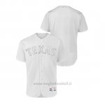 Maglia Baseball Hombre Texas Rangers 2019 Players Weekend Autentico Bianco
