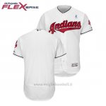 Maglia Baseball Uomo Cleveland Indians Bianco 2018 Dia del Padre Flex Base