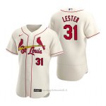Maglia Baseball Uomo St. Louis Cardinals Jon Lester Autentico Alternato Crema