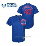 Maglia Baseball Bambino Chicago Cubs 40 Willson Contreras Cool Base Alternato Blu
