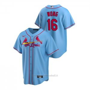 Maglia Baseball Uomo St. Louis Cardinals Kolten Wong Replica Alternato Blu