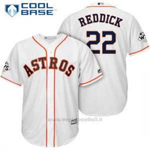 Maglia Baseball Uomo Houston Astros 2017 World Series Josh Rossodick Bianco Cool Base