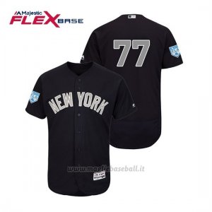 Maglia Baseball Uomo New York Yankees Clint Frazier Flex Base Entrenamiento De Primavera Alternato 2019 Blu