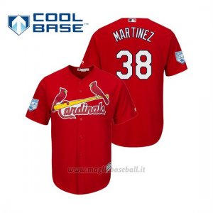Maglia Baseball Uomo St. Louis Cardinals Jose Martinez Cool Base Entrenamiento De Primavera 2019 Rosso