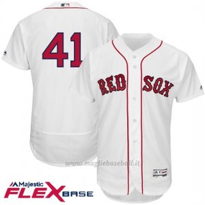 Maglia Baseball Uomo Boston Red Sox 41 Chris Sale Bianco 2017 Flex Base