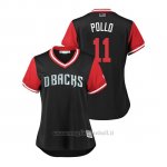 Maglia Baseball Donna Arizona Diamondbacks Aj Pollock 2018 Llws Players Weekend Pollo Nero