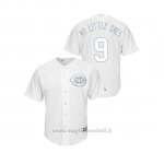 Maglia Baseball Hombre Cincinnati Reds 9 Jose Peraza 2019 Players Weekend My Little Ones Replica Bianco