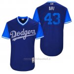 Maglia Baseball Uomo Los Angeles Dodgers 2017 Little League World Series Luis Avilan Royal