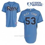 Maglia Baseball Uomo Tampa Bay Rays Alex Cobb 53 Blu Alterner Cool Base
