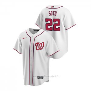 Maglia Baseball Uomo Washington Nationals Juan Soto Replica Primera Bianco
