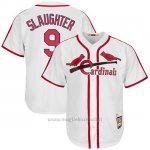 Maglia Baseball Uomo St. Louis Cardinals Mens Enos Slaughter Bianco Cooperstown Collezione