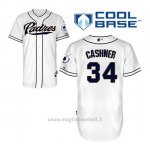 Maglia Baseball Uomo San Diego Padres Andrew Cashner 34 Bianco 1ªCool Base