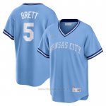 Maglia Baseball Uomo Kansas City Royals George Brett Road Cooperstown Collection Blu
