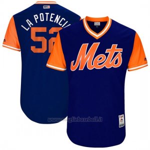 Maglia Baseball Uomo New York Mets 2017 Little League World Series Yoenis Cespedes Royal