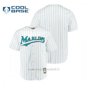 Maglia Baseball Uomo Miami Marlins Cooperstown Collezione Cool Base 1ªBianco