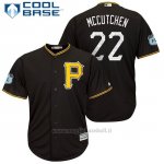 Maglia Baseball Uomo Pittsburgh Pirates Andrew Mccutchen Nero 2017 Allenamento Primaverile Cool Base Giocatore