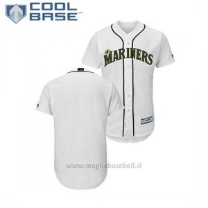 Maglia Baseball Uomo Seattle Mariners 2018 Dia de los Caidos Cool Base Bianco