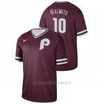 Maglia Baseball Uomo Philadelphia Phillies J.t. Realmuto Cooperstown Collection Legend Marronee