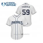 Maglia Baseball Uomo San Diego Padres 59 Chris Paddack Cool Base Bianco