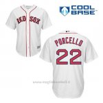 Maglia Baseball Uomo Boston Red Sox 22 Rick Porcello Bianco 1ªCool Base
