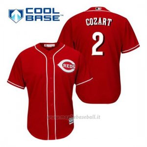 Maglia Baseball Uomo Cincinnati Reds Zack Cozart 2 Rosso Alterner Cool Base