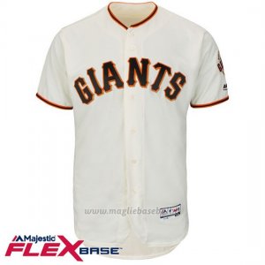 Maglia Baseball Uomo San Francisco Giants Blank Crema Flex Base Autentico Collezione