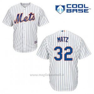 Maglia Baseball Uomo New York Mets Steven Matz 32 Bianco 1ªCool Base