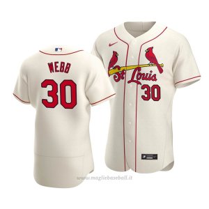 Maglia Baseball Uomo St. Louis Cardinals Tyler Webb Autentico Alternato Crema