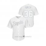 Maglia Baseball Uomo Kansas City Royals Cam Gallagher 2019 Players Weekend Gally Replica Bianco