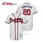 Maglia Baseball Uomo Atlanta Braves Josh Donaldson Flex Base Autentico Collezione 1ª2019 Bianco