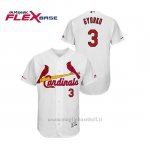 Maglia Baseball Uomo St. Louis Cardinals Jedd Gyorko 150th Aniversario Patch Flex Base Bianco