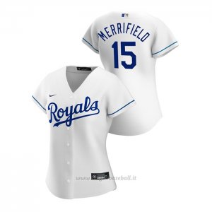 Maglia Baseball Donna Kansas City Royals Whit Merrifield 2020 Replica Primera Bianco