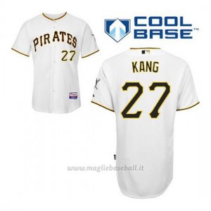 Maglia Baseball Uomo Pittsburgh Pirates Jung Ho Kang 27 Bianco 1ªCool Base
