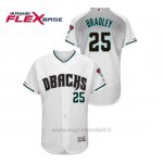 Maglia Baseball Uomo Arizona Diamondbacks Archie Bradley 150th Aniversario Patch Autentico Flex Base Bianco