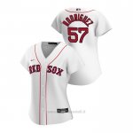 Maglia Baseball Donna Boston Red Sox Eduardo Rodriguez 2020 Replica Primera Bianco
