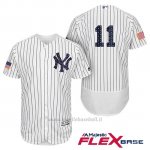 Maglia Baseball Uomo New York Yankees 2017 Estrellas y Rayas Brett Gardner Bianco Flex Base