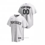 Maglia Baseball Uomo Colorado Rockies Personalizzate Replica Primera Bianco
