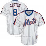 Maglia Baseball Uomo New York Mets Gary Carter Bianco Cooperstown Collezione