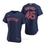 Maglia Baseball Uomo Boston Red Sox Pedro Martinez Autentico Blu