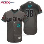 Maglia Baseball Uomo Arizona Diamondbacks 38 Robbie Ray Grigio Aqua Alterner 20 Anniversario Flex Base