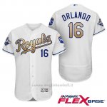 Maglia Baseball Uomo Kansas City Royals Campione 16 Paulo Orlando Flex Base Ors