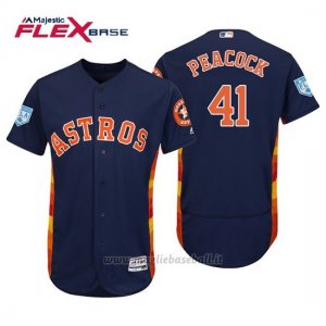 Maglia Baseball Uomo Houston Astros Brad Peacock Flex Base Entrenamiento De Primavera 2019 Blu