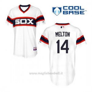 Maglia Baseball Uomo Chicago White Sox 14 Bill Melton Bianco Alterner Cool Base